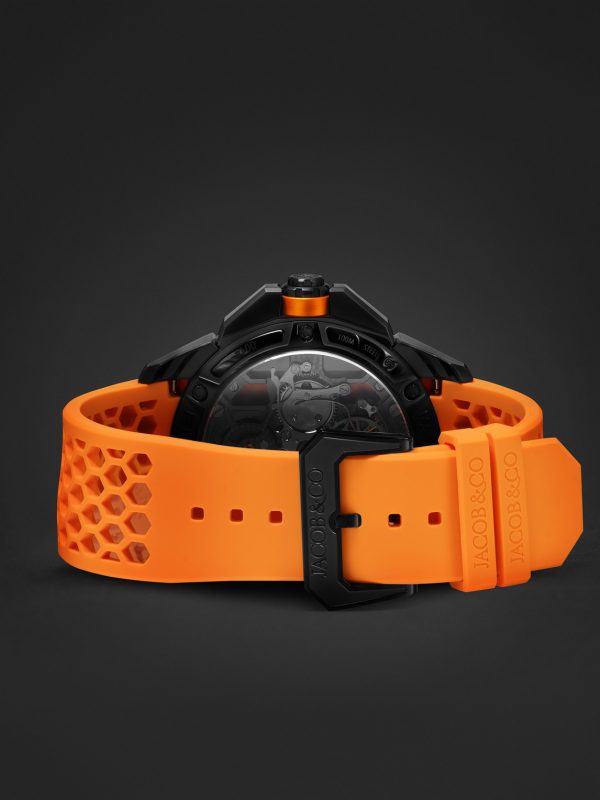 Epic X Limited Edition Hand-Wound Skeleton Chronograph 44mm DLC-Coated Stainless Steel and Rubber Watch, Ref. No. EX120.11.AI.AA.ABRUA - E2 Epic X Limited Edition Hand-Wound Skeleton Chronograph 44mm DLC-Coated Stainless Steel and Rubber Watch, Ref. No. EX120.11.AI.AA.ABRUA - E2
