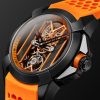 Epic X Limited Edition Hand-Wound Skeleton Chronograph 44mm DLC-Coated Stainless Steel and Rubber Watch, Ref. No. EX120.11.AI.AA.ABRUA - FR Epic X Limited Edition Hand-Wound Skeleton Chronograph 44mm DLC-Coated Stainless Steel and Rubber Watch, Ref. No. EX120.11.AI.AA.ABRUA - FR