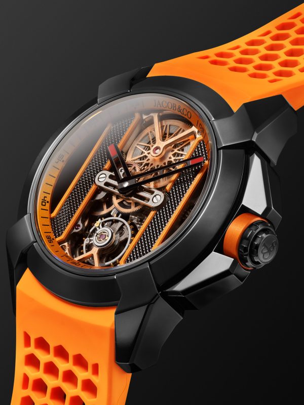 Epic X Limited Edition Hand-Wound Skeleton Chronograph 44mm DLC-Coated Stainless Steel and Rubber Watch, Ref. No. EX120.11.AI.AA.ABRUA - FR Epic X Limited Edition Hand-Wound Skeleton Chronograph 44mm DLC-Coated Stainless Steel and Rubber Watch, Ref. No. EX120.11.AI.AA.ABRUA - FR