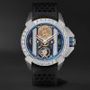 Epic X Limited Edition Hand-Wound Skeleton Chronograph 44mm Stainless Steel, Rubber and Diamond Watch, Ref. No. EX120.10.AB.AB.ABRUA Epic X Limited Edition Hand-Wound Skeleton Chronograph 44mm Stainless Steel, Rubber and Diamond Watch, Ref. No. EX120.10.AB.AB.ABRUA