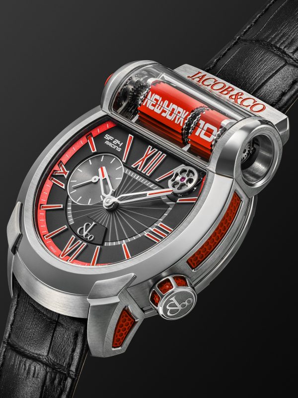 Epic SF24 Racing Limited Edition Automatic 45mm Titanium and Leather Watch, Ref. No ES101.20.NS.YR.ABVEA - FR