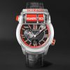 Epic SF24 Racing Limited Edition Automatic 45mm Titanium and Leather Watch, Ref. No ES101.20.NS.YR.ABVEA