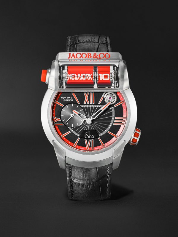 Epic SF24 Racing Limited Edition Automatic 45mm Titanium and Leather Watch, Ref. No ES101.20.NS.YR.ABVEA