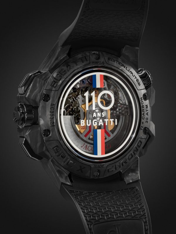 + Bugatti Epic X Limited Edition Automatic Chronograph 47mm Carbon Fibre, Titanium and Rubber Watch, Ref. No. EC333.29.AA.AA.A - BK + Bugatti Epic X Limited Edition Automatic Chronograph 47mm Carbon Fibre, Titanium and Rubber Watch, Ref. No. EC333.29.AA.AA.A - BK