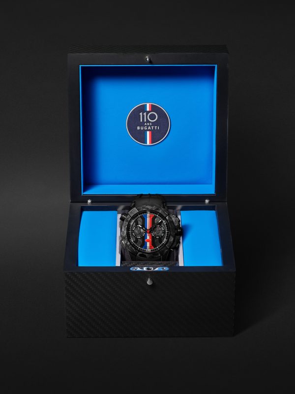 + Bugatti Epic X Limited Edition Automatic Chronograph 47mm Carbon Fibre, Titanium and Rubber Watch, Ref. No. EC333.29.AA.AA.A - E3 + Bugatti Epic X Limited Edition Automatic Chronograph 47mm Carbon Fibre, Titanium and Rubber Watch, Ref. No. EC333.29.AA.AA.A - E3