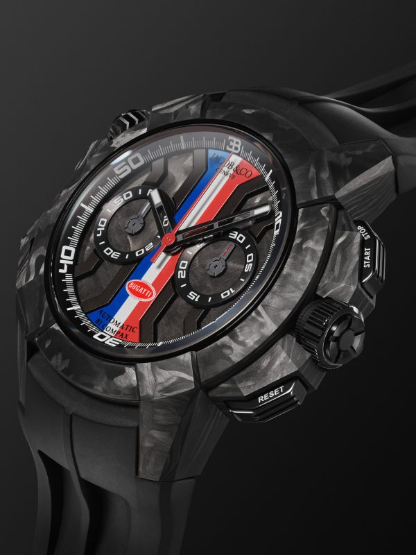 + Bugatti Epic X Limited Edition Automatic Chronograph 47mm Carbon Fibre, Titanium and Rubber Watch, Ref. No. EC333.29.AA.AA.A - FR + Bugatti Epic X Limited Edition Automatic Chronograph 47mm Carbon Fibre, Titanium and Rubber Watch, Ref. No. EC333.29.AA.AA.A - FR