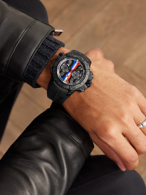 + Bugatti Epic X Limited Edition Automatic Chronograph 47mm Carbon Fibre, Titanium and Rubber Watch, Ref. No. EC333.29.AA.AA.A - OU + Bugatti Epic X Limited Edition Automatic Chronograph 47mm Carbon Fibre, Titanium and Rubber Watch, Ref. No. EC333.29.AA.AA.A - OU