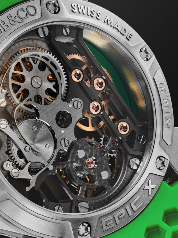 Epic X Limited Edition Hand-Wound Skeleton Chronograph 44mm Titanium and Rubber Watch, Ref. No. EX110.20.AA.AC.ABRUA - E1 Epic X Limited Edition Hand-Wound Skeleton Chronograph 44mm Titanium and Rubber Watch, Ref. No. EX110.20.AA.AC.ABRUA - E1