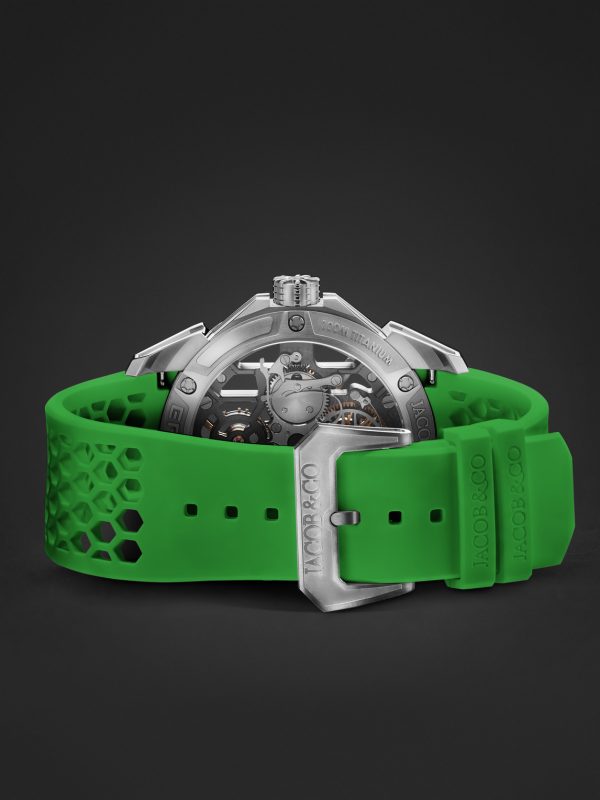 Epic X Limited Edition Hand-Wound Skeleton Chronograph 44mm Titanium and Rubber Watch, Ref. No. EX110.20.AA.AC.ABRUA - E2 Epic X Limited Edition Hand-Wound Skeleton Chronograph 44mm Titanium and Rubber Watch, Ref. No. EX110.20.AA.AC.ABRUA - E2