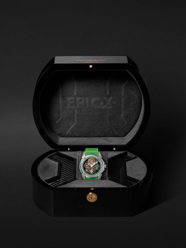 Epic X Limited Edition Hand-Wound Skeleton Chronograph 44mm Titanium and Rubber Watch, Ref. No. EX110.20.AA.AC.ABRUA - E3 Epic X Limited Edition Hand-Wound Skeleton Chronograph 44mm Titanium and Rubber Watch, Ref. No. EX110.20.AA.AC.ABRUA - E3