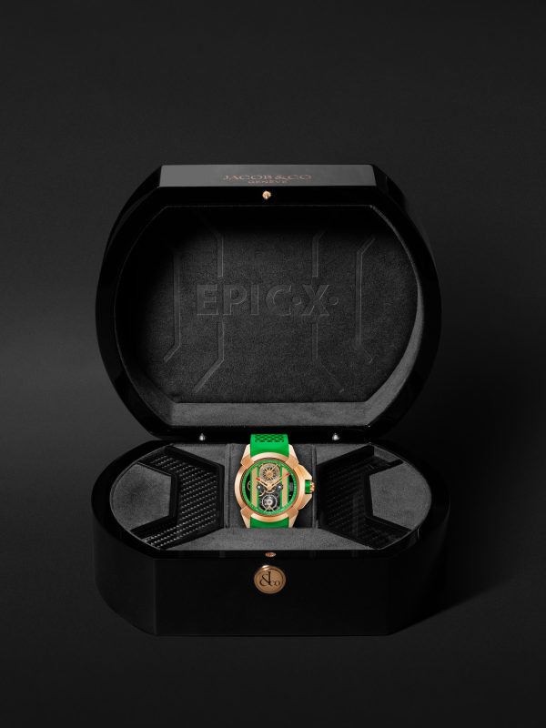 Epic X Limited Edition Hand-Wound Skeleton Chronograph 44mm 18-Karat Rose Gold and Rubber Watch, Ref. No. EX120.43.AC.AC.ABRUA - E3 Epic X Limited Edition Hand-Wound Skeleton Chronograph 44mm 18-Karat Rose Gold and Rubber Watch, Ref. No. EX120.43.AC.AC.ABRUA - E3