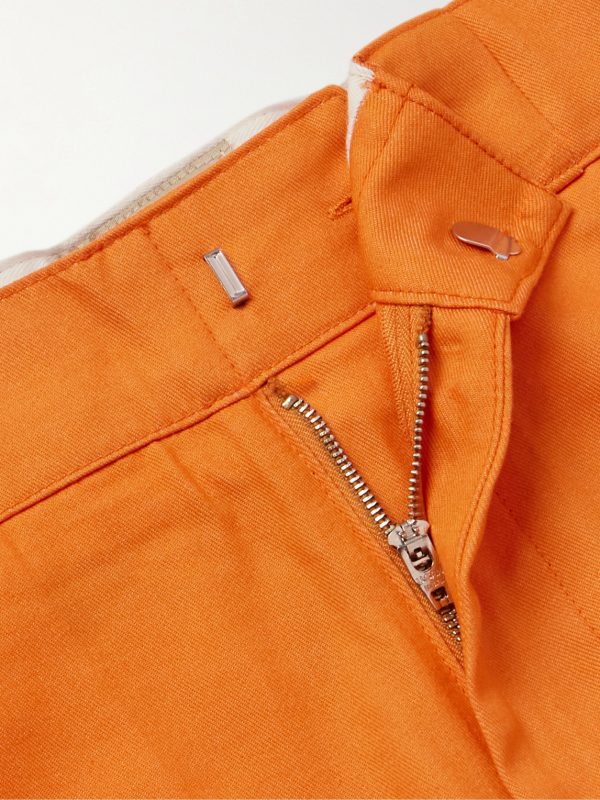 Flared Cotton-Twill Chinos - E1