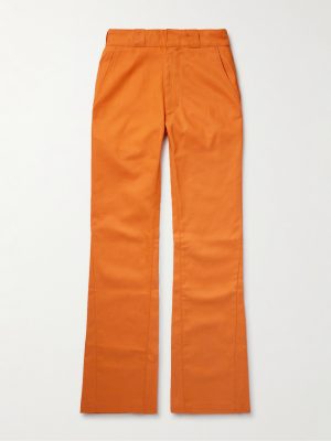 Flared Cotton-Twill Chinos