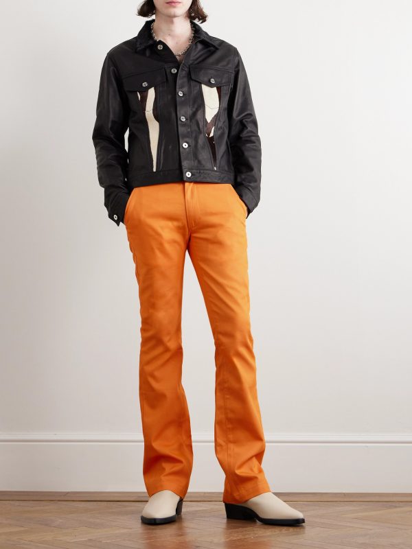 Flared Cotton-Twill Chinos - OU