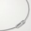 9g Double Turn Polished Recycled-Sterling Silver Cable Bracelet - CU