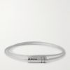 9g Double Turn Polished Recycled-Sterling Silver Cable Bracelet