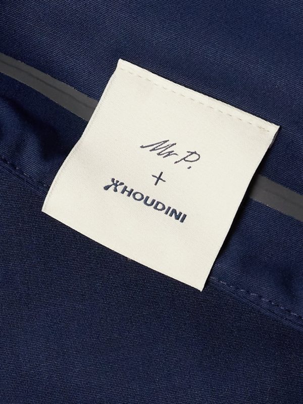 + Houdini Logo-Embroidered Wool-Shell Hooded Jacket - CU + Houdini Logo-Embroidered Wool-Shell Hooded Jacket - CU