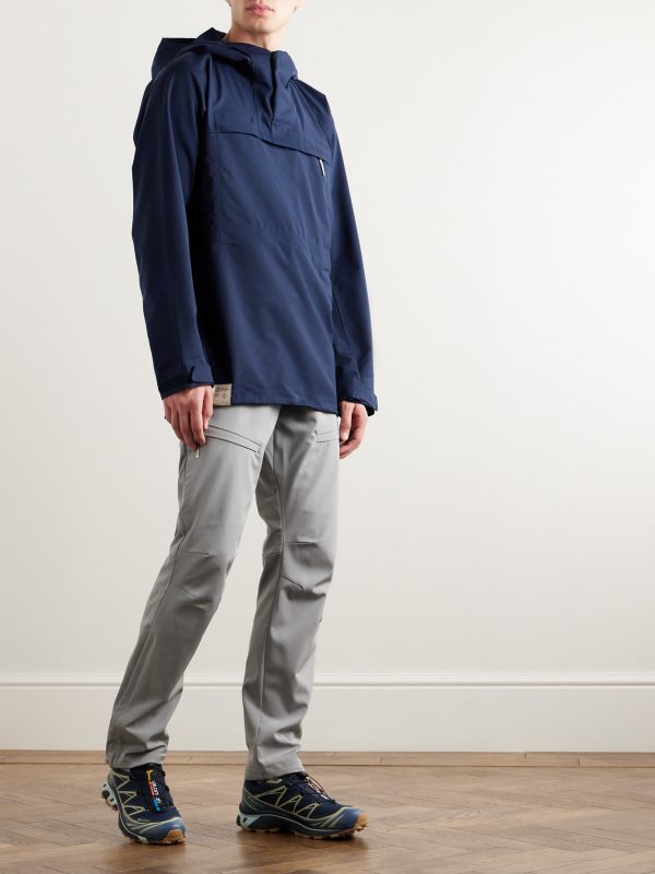 + Houdini Logo-Embroidered Wool-Shell Hooded Jacket - OU + Houdini Logo-Embroidered Wool-Shell Hooded Jacket - OU