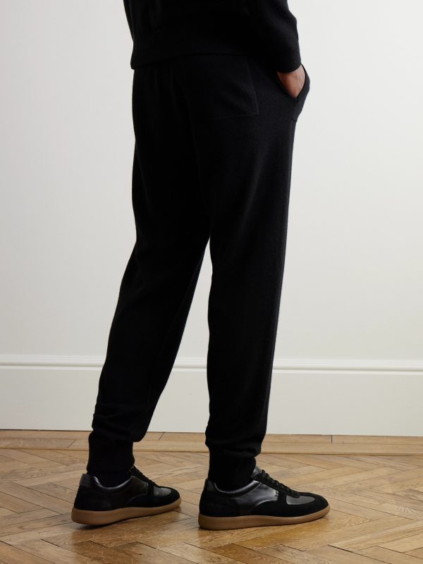 Tapered Wool and Cashmere-Blend Sweatpants - BK Tapered Wool and Cashmere-Blend Sweatpants - BK