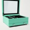 Porter Cross-Grain Vegan Leather Watch and Jewellery Box - E1 Porter Cross-Grain Vegan Leather Watch and Jewellery Box - E1