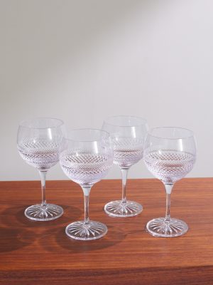 Huxley Set of Four Crystal Gin Glasses