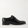 William Leather Monk-Strap Shoes