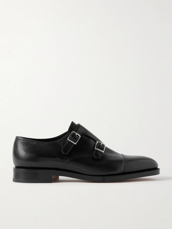 William Leather Monk-Strap Shoes