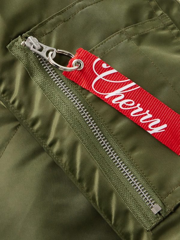 Logo-Appliquéd Nylon Bomber Jacket - CU Logo-Appliquéd Nylon Bomber Jacket - CU