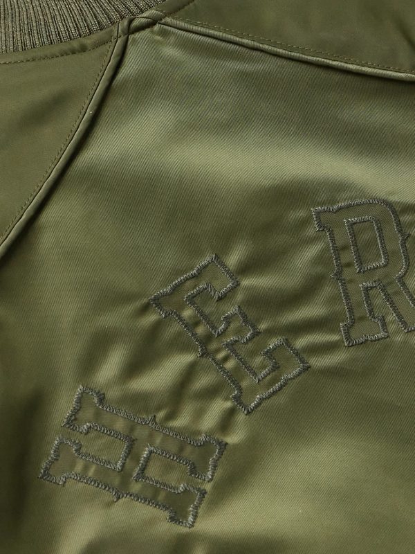 Logo-Appliquéd Nylon Bomber Jacket - E1 Logo-Appliquéd Nylon Bomber Jacket - E1