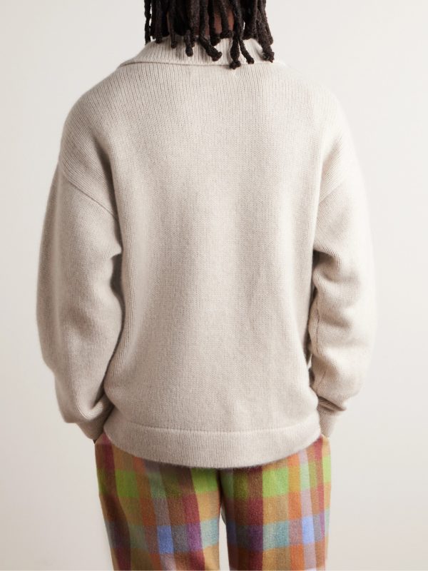 Cashmere Zip-Up Sweater - BK