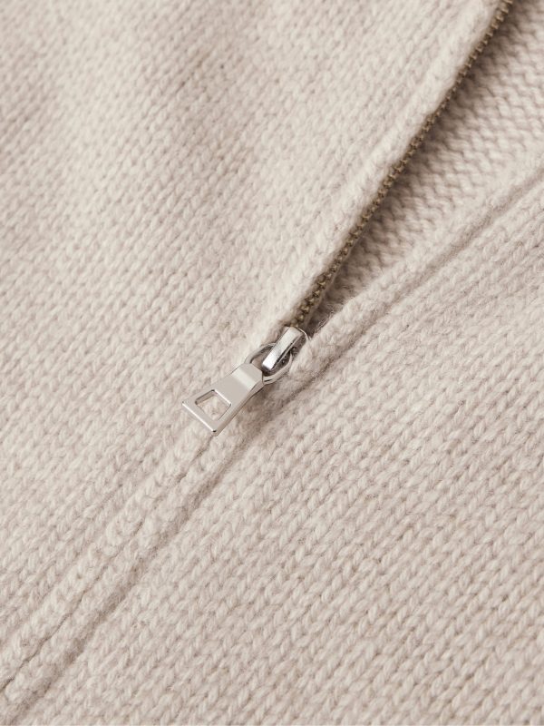 Cashmere Zip-Up Sweater - CU