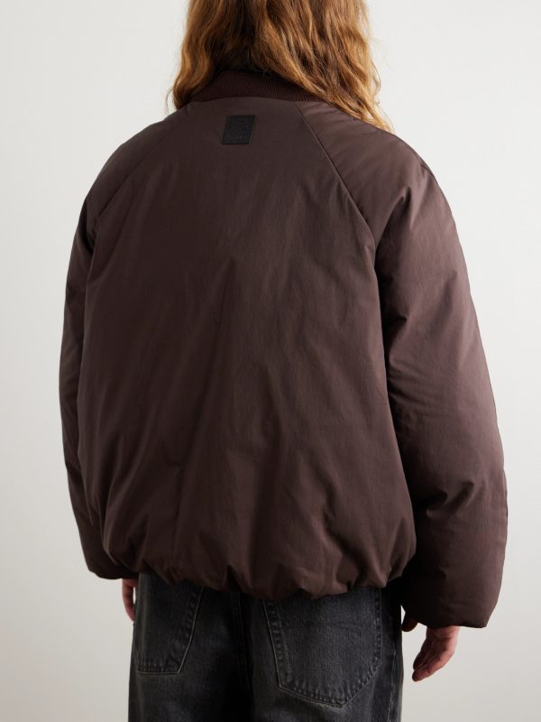 Padded Cotton-Blend Shell Bomber Jacket - BK Padded Cotton-Blend Shell Bomber Jacket - BK