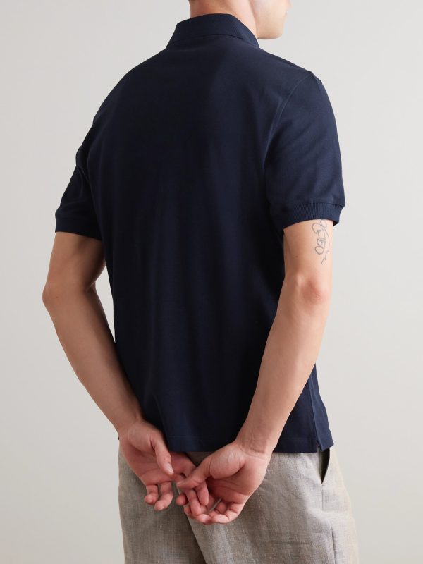 Cotton-Piqué Polo Shirt - BK Cotton-Piqué Polo Shirt - BK