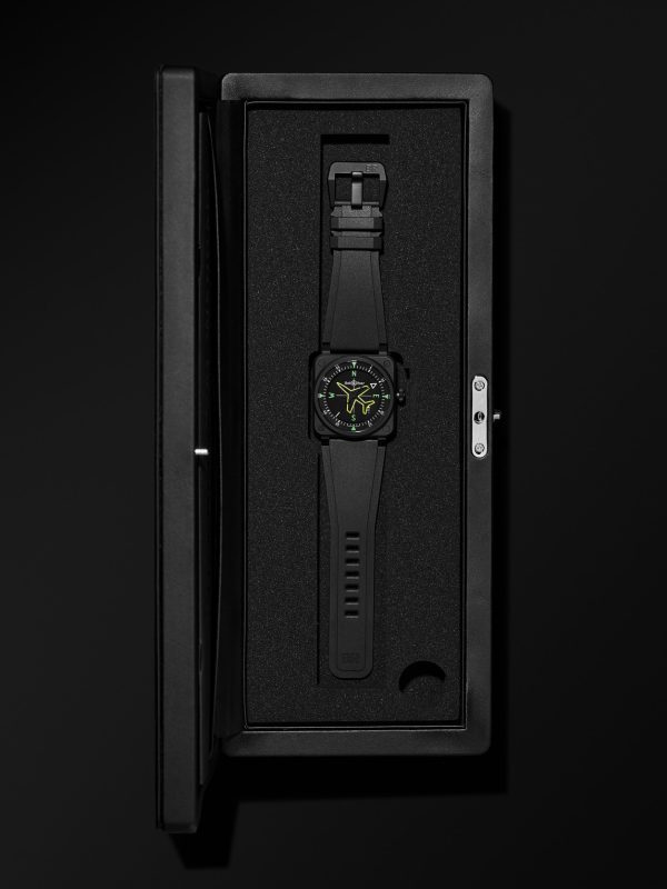 BR 03 Gyrocompass Limited Edition Automatic 41mm Ceramic and Rubber Watch, Ref. No. BR03A-CPS-CE/SRB - E3 BR 03 Gyrocompass Limited Edition Automatic 41mm Ceramic and Rubber Watch, Ref. No. BR03A-CPS-CE/SRB - E3