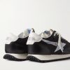 Marathon Leather-Trimmed Nylon Sneakers - BK