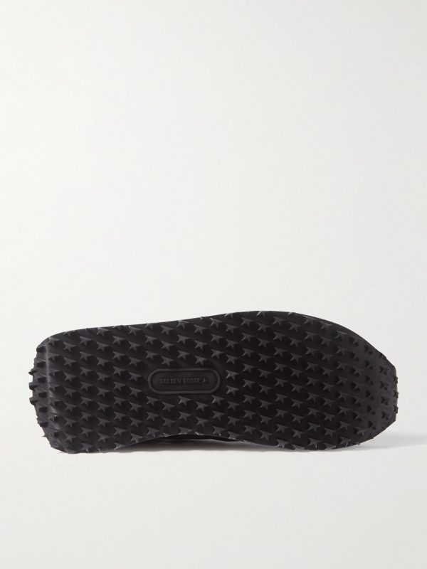 Marathon Leather-Trimmed Nylon Sneakers - E1