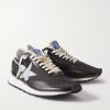 Marathon Leather-Trimmed Nylon Sneakers - FR
