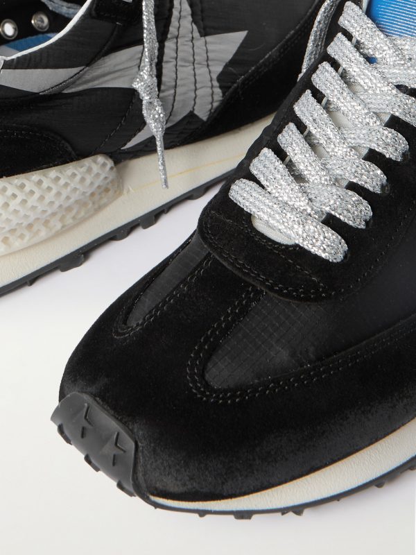 Marathon Leather and Suede-Trimmed Nylon Sneakers - CU