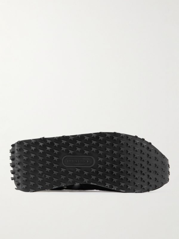 Marathon Leather and Suede-Trimmed Nylon Sneakers - E1