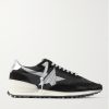 Marathon Leather and Suede-Trimmed Nylon Sneakers
