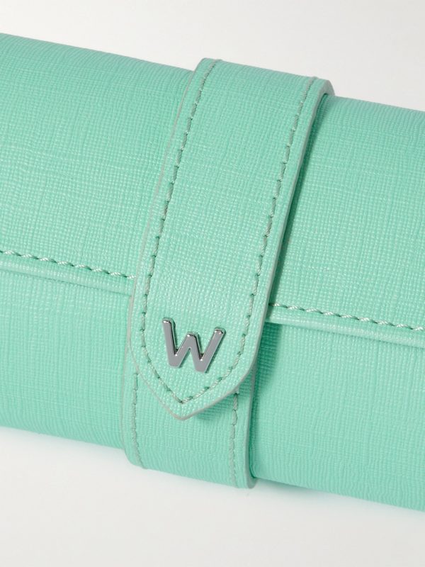 Cross-Grain Vegan Leather Watch and Jewellery Roll - CU