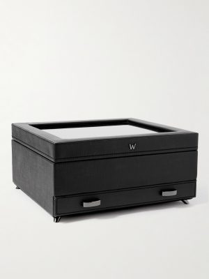 Porter Cross-Grain Vegan Leather Watch and Jewellery Box Porter Cross-Grain Vegan Leather Watch and Jewellery Box