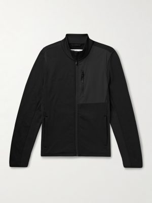 Slim-Fit Panelled Stretch-Jersey and Ripstop Zip-Up Ski Base Layer