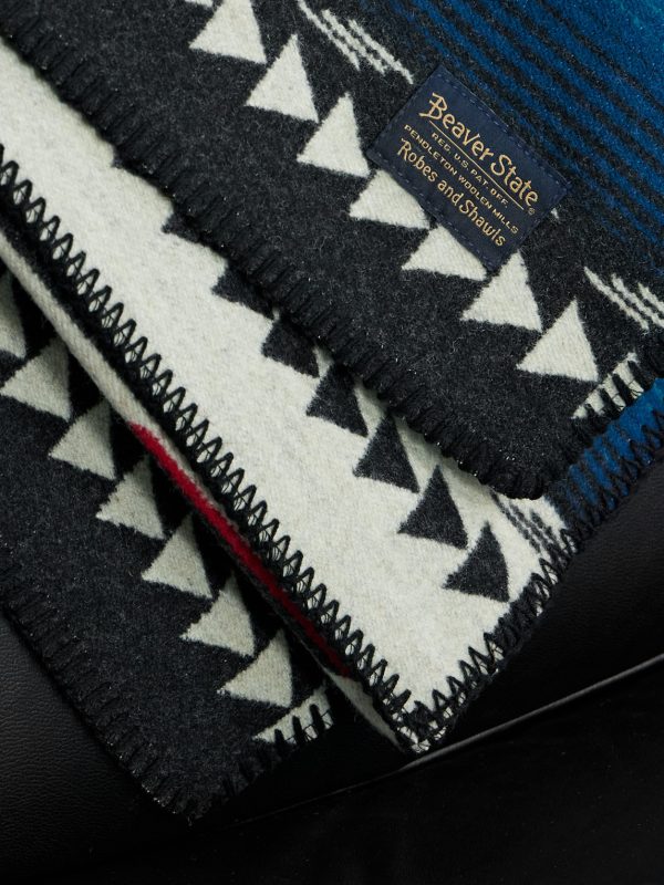 Saltillo Sunset Virgin Wool and Cotton-Blend Jacquard Blanket - CU