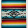 Saltillo Sunset Virgin Wool and Cotton-Blend Jacquard Blanket - E1