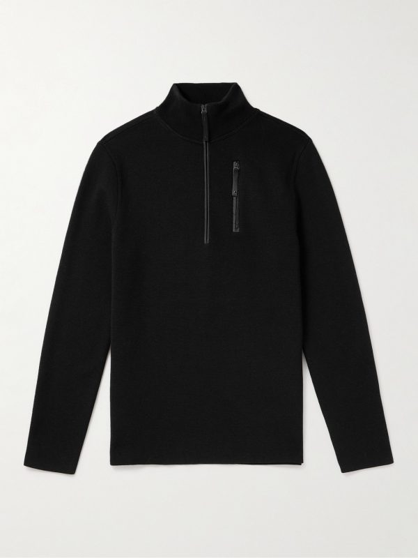 Matterhorn Shell-Trimmed Wool Half-Zip Ski Mid-Layer