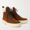 Gravel Shearling-Lined Suede Hiking Boots - FR
