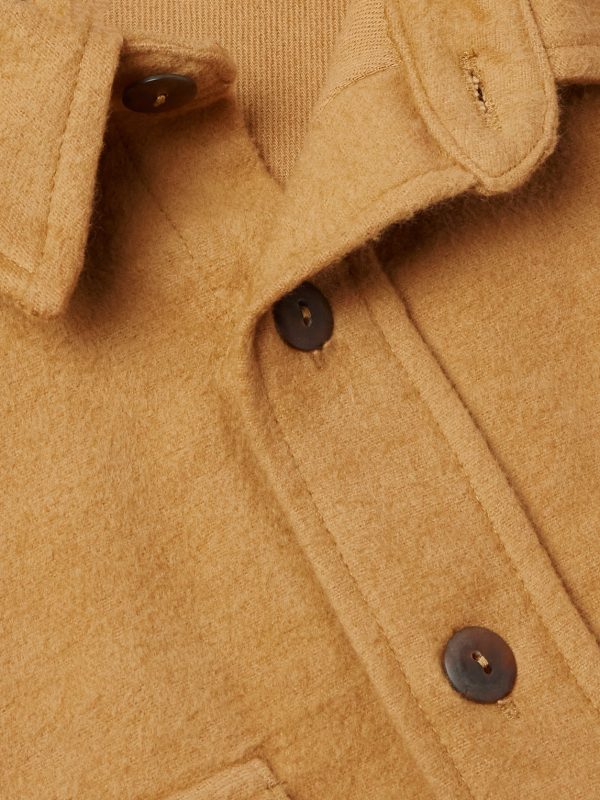 Logo-Appliquéd Brushed-Cotton Shirt - CU