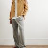 Logo-Appliquéd Brushed-Cotton Shirt - OU
