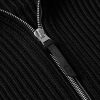 Slim-Fit Ribbed Silk and Cotton-Blend Zip-Up Cardigan - CU Slim-Fit Ribbed Silk and Cotton-Blend Zip-Up Cardigan - CU